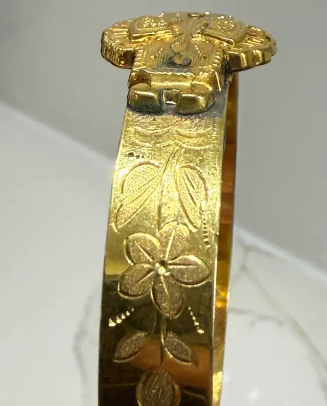 ANTIQUE BRACELETS 1850-1899 Victorian Rose & Yellow Gold Filled in Jewellery & Watches in Ottawa - Image 9