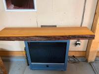Live Edge Fireplace Mantel From Our Showroom