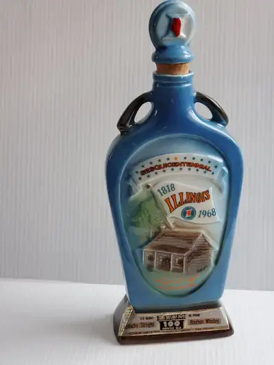Jim Beam Illinois Sesquicentennial 1818 - 1968 Whiskey  Decanter, View more