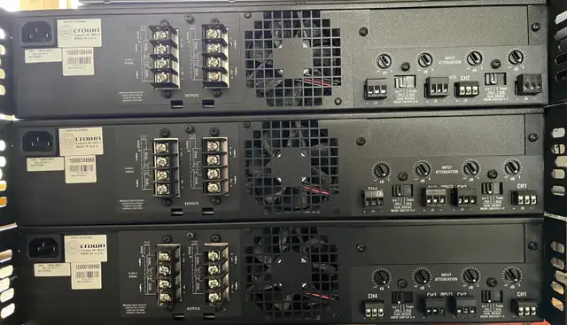Crown CTS4200 Four channel 260 watt amplifiers in Pro Audio & Recording Equipment in London - Image 5