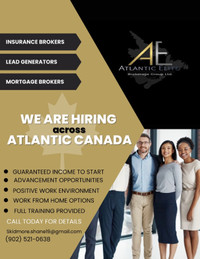 Hiring financial advisors across Atlantic Canada !!