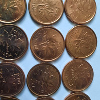 Canadian pennies 2000-2012