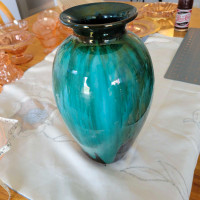 Blue mountain pottery vase