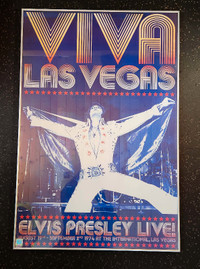 Elvis Presley 1974 Viva Las Vegas Framed Poster