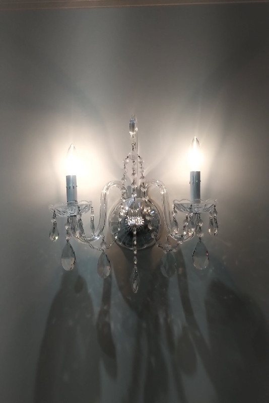  Stunning Pair of Crystal Chandelier Style Wall Sconces in Indoor Lighting & Fans in City of Toronto