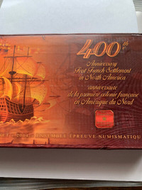 2004 Proof Set - 400th Anniversary of First French Settlement