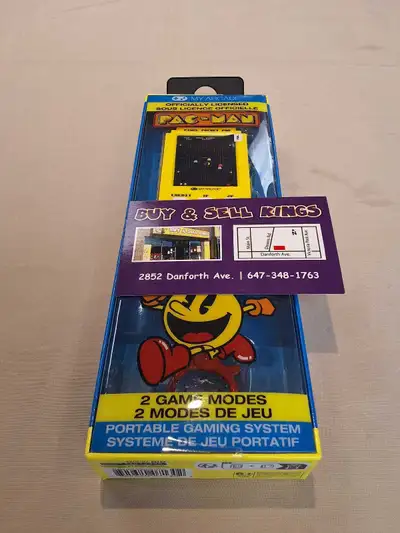 My Arcade Pac-man Pixel Pocket Pro *NEW* 2 game modes Pac-man Keychain Game on the go #455221 BUY &...