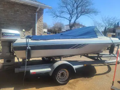 Im selling my 16 ft boat with a 115hp evenrude v4 motor. New guage cluster with gps speedometer dual...