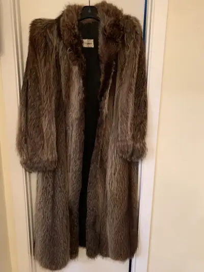Long Fur Coat - Asking $180, View more