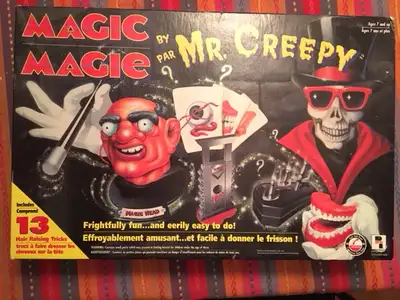 Vintage Magic By Mr Creepy 1996 Pressman VG Cond. HALLOWEEN PARTY MAGIC GAME Complete Manual include...