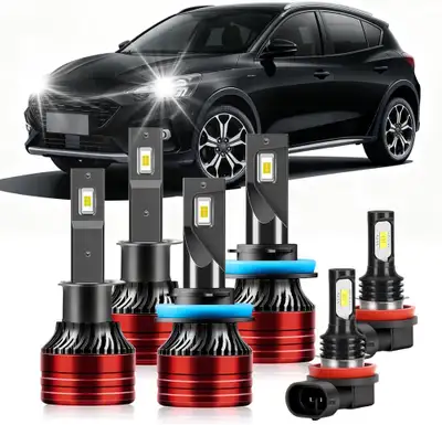 NEUF: 6 ampoules LED Ford Focus H1 2012-2018, View more