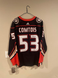 Max Comtois Adidas Pro Signed Jersey