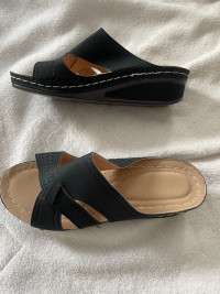 Sandales noire gr 8 neuves