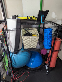 FHXZH Yoga Mat Storage Rack, Home Gym Workout Equipment Storage