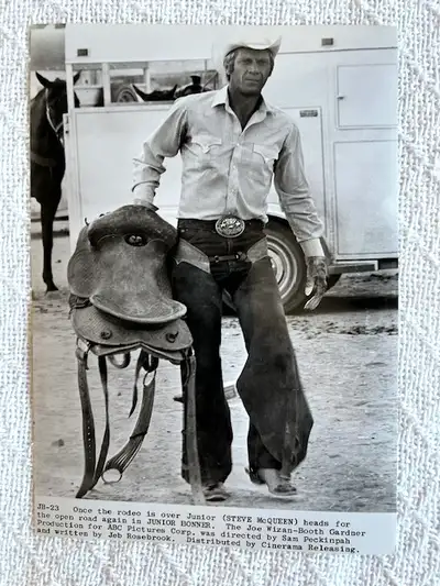 Original Peckinpah's  JUNIOR BONNER (1972) still Steve McQueen, View more