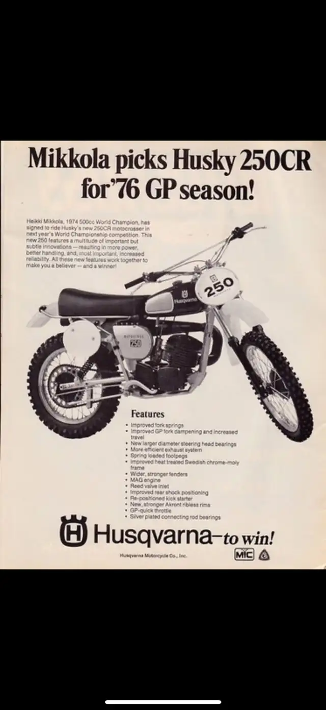 WANTED : Vintage Husqvarna Motorcycle in Dirt Bikes & Motocross in Peterborough - Image 2