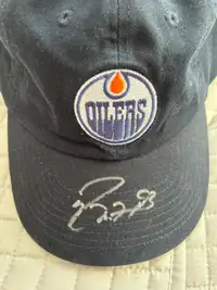 Edmonton Oilers Ryan Nugent-Hopkins #93 Signed Hat
