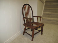 ANTIQUE VINTAGE CHILD'S COMMODE CHAIR - POTTY CHAIR