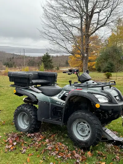 This is a used 4x4 ATV, perfect for off-road adventures! It's in great condition and ready to tackle...