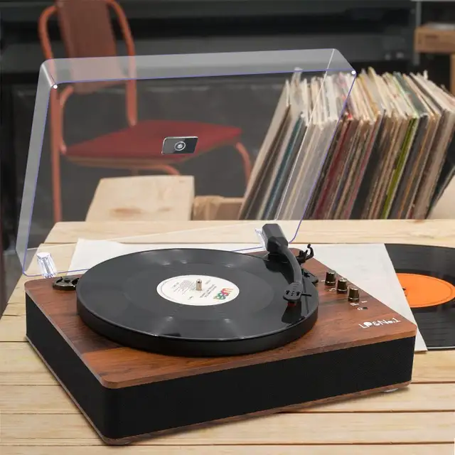 Wireless Turntable with Built-in Speakers & USB - Vintage LP Pla in General Electronics in Mississauga / Peel Region - Image 3