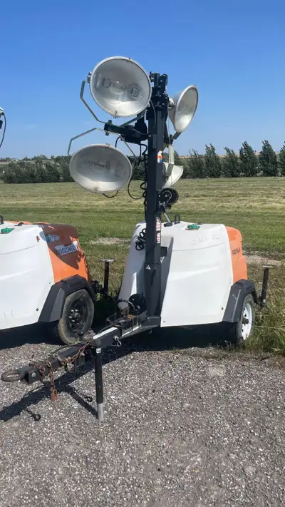 2018 Generac 6kw Light Tower Lights 4x 1000 Watt Metal Halide Generator: 6kw Kubota Diesel Engine Ve...