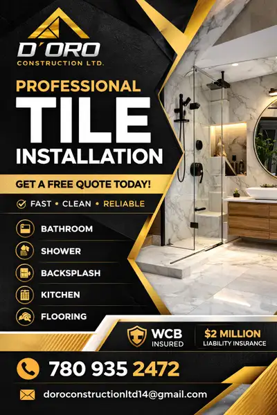 Professional tile installer - Edmonton, View more