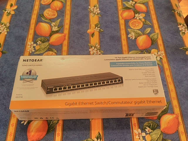 Netgear GS316 16-port Gigabit Ethernet Unmanaged Switch in Networking in City of Toronto