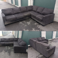 * * Free Delivery * * Ashley Furniture 3pc Grey Sofa Sectional