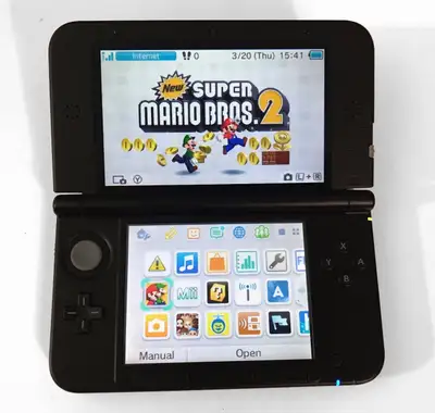 Black+Blue 3DS XL with 250+ games. Nintendo handheld, View more