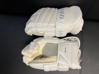White Hockey gloves 