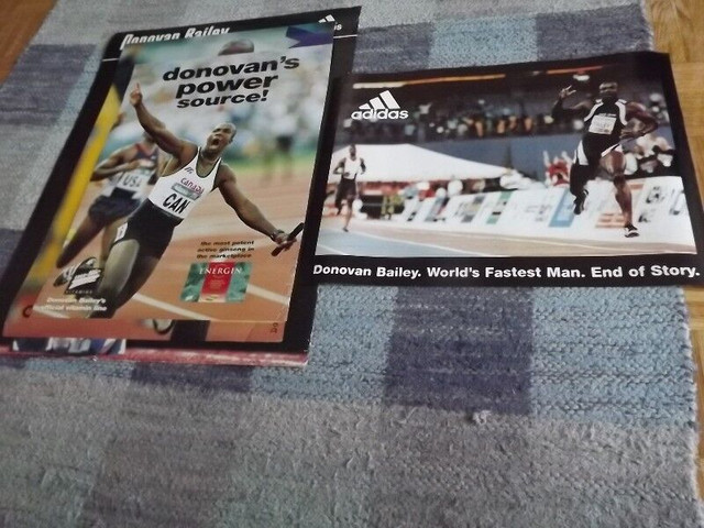 DONOVAN BAILEY,BEN JOHNSON & TERRY FOX TRACK&FIELD POSTERS&MAGS in Arts & Collectibles in City of Toronto - Image 2