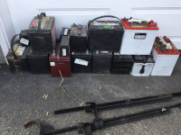 Fine collection of old batteries