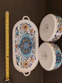 VILLEROY&BOCH PORCELAIN TRAY AND BOWLS LUXEMBURG 