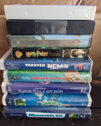 Films (9) VHS pour enfants - 12$ lot