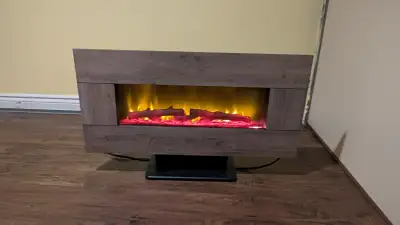 Electric fireplace, View more