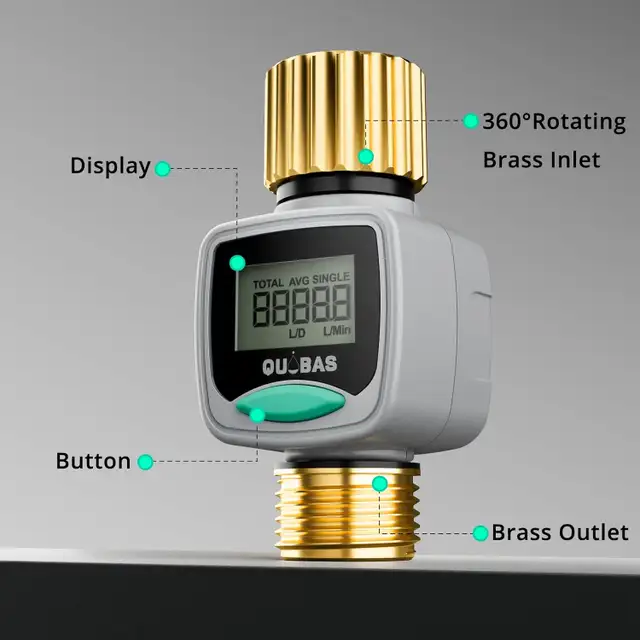 QUOBAS Water Flow Meter for RV & Garden Hose with Dual Scale in Other in Longueuil / South Shore - Image 4