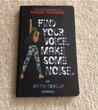 Find your voice make some noise journal book by Angie Thomas