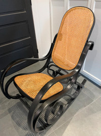Upholstered wooden Breuer Rocking Chair