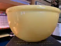 Vintage Yellow Primary Fire King Bowl