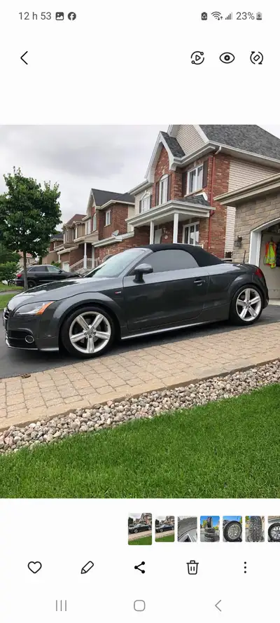 Audi TT Roadster, version S Line 2.0l turbo. Automatique et mode sport.Traction intégrale Quattro. E...