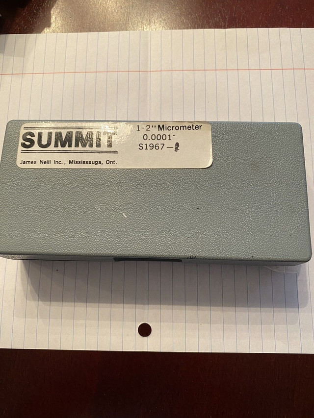 Summit 1-2” micrometer. New in plastic. Never used in Hand Tools in Oakville / Halton Region - Image 3