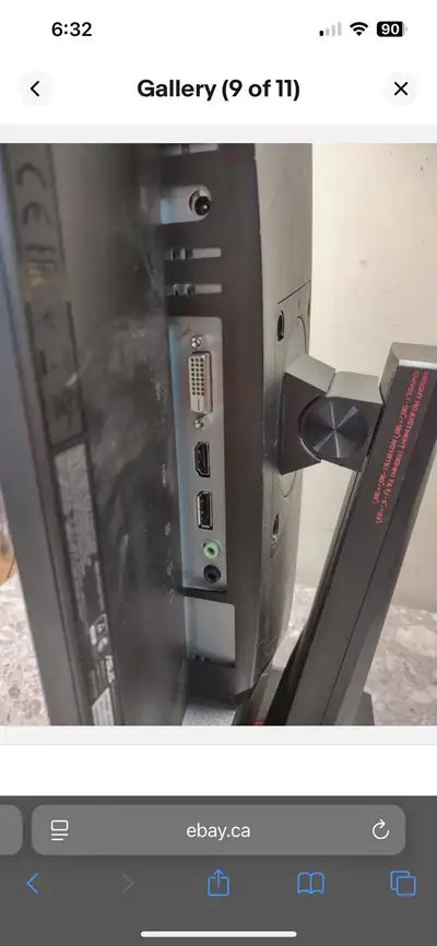 Great condition Used as a second monitor Works nicely Comes with the box
