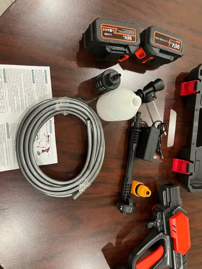 portable Cordless Pressure Washer-2 Batteries-Ready to Use., View more