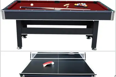 Spartan 6-ft Pool Table with Table Tennis Top, View more