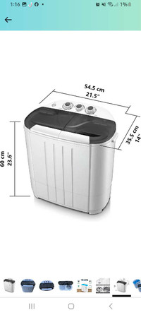 Portable washer dryer combo