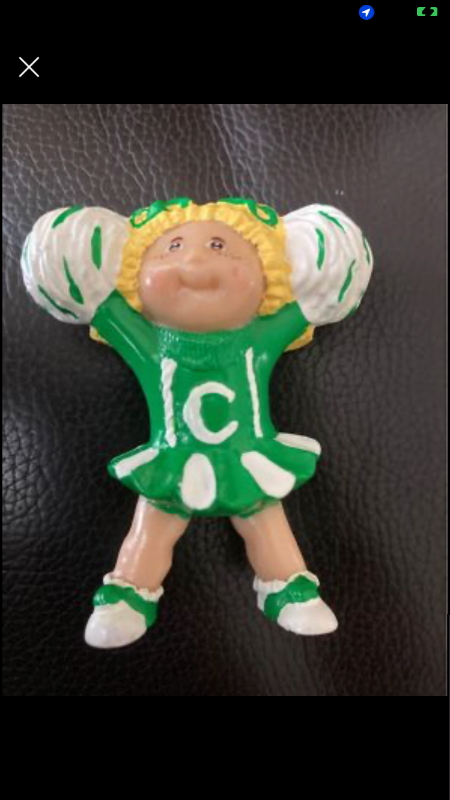 Cabbage Patch Kids Mini PVC Figure Cheerleader in Green Outfit. in Arts & Collectibles in London - Image 3