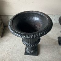 Cast iron urn