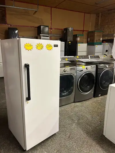 Kenmore upright freezer 30 days warranty., View more