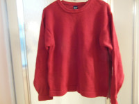 Boys red cotton sweater