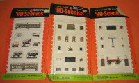 HO Trains 3 Sheets Warehouse/Train Station Trolley / FarmAnimals